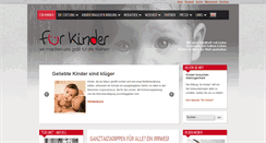 Desktop Screenshot of fuerkinder.org