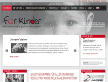 Tablet Screenshot of fuerkinder.org